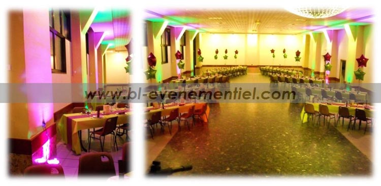 Eclairage d'ambiance - Décoration lumineuse de la salle